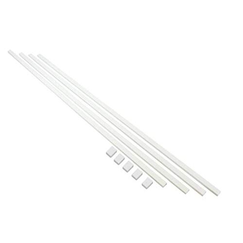 10 ft Paintable White Cable Raceway with Adhesive to Conceal Cables and Wires 4/5 x 2 x 30 inch by Easylife Tech