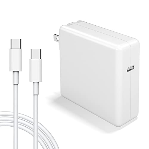 Charger for MacBook Pro, 61W USB C Power Adapter for MacBook/Pro 13 12 inch Mac Air 2018 2019 2020 2021 PD 3.0 Fast Charging, Included USB-C Charge Cable 6.6 Ft