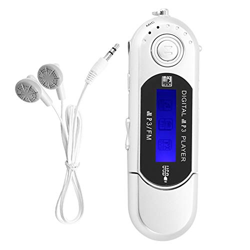 Portable MP3 Player with Earphone Support FM Radio Voice Recorder TF Card , Music Player with LCD Screen USB 2.0 High Speed Transfer Multifunction MP3 Player for Walking Sier
