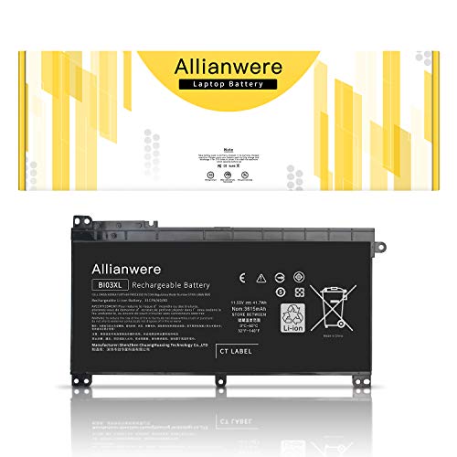 Allianwere BI03XL Laptop Battery Compatible with HP Stream 14-ax030wm 14-ax010nr HP Pavilion X360 13-U000 M3-U000 Series Ultrabook Notebook ON03XL 0N03XL HSTNN-UB6W TPN-W118 844203-850